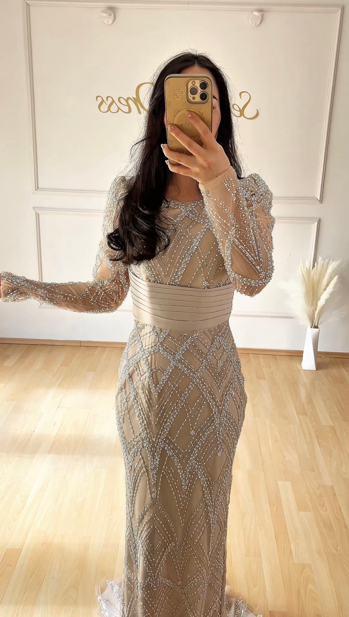 Liya Dress Beige